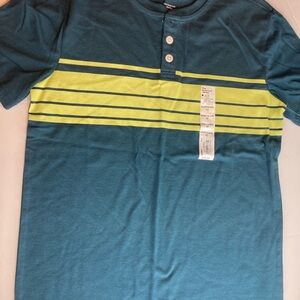 Sonoma Blue and Yellow Button Down Shirts Casual Collection